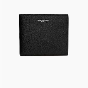 Saint Laurent East West Wallet in Grain De Poudre Embossed Leather